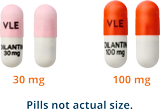 DILANTIN 30 mg pink and white capsule and 100 mg red and white capsule